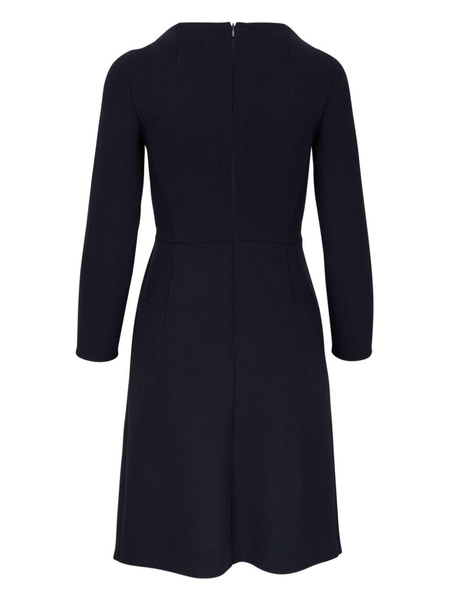 mulberry silk midi dress