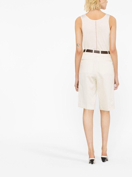 pleated tailored shorts