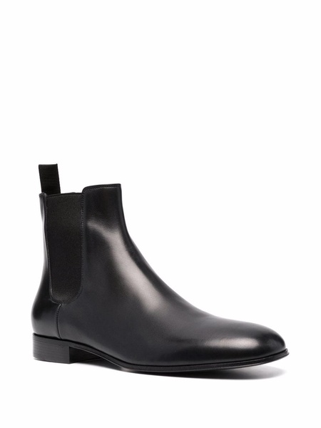 ankle-length leather Chelsea boots