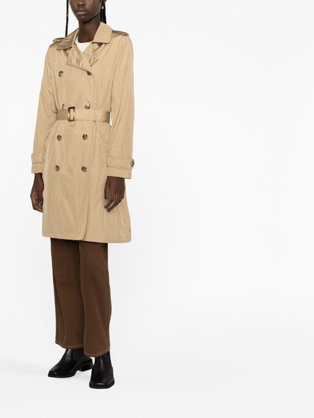 double-breasted trench coat