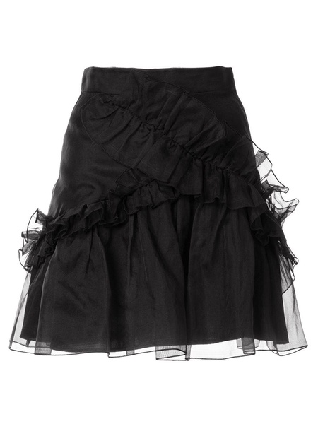 Souffle ruffle skirt