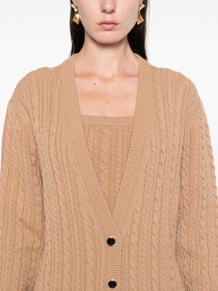 cable-knit cardigan