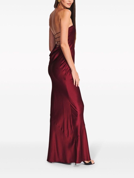 Keaton silk strapless gown