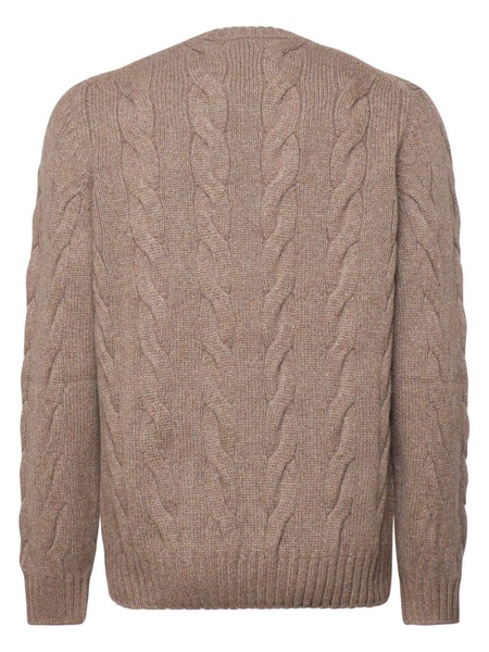 cable-knit jumper