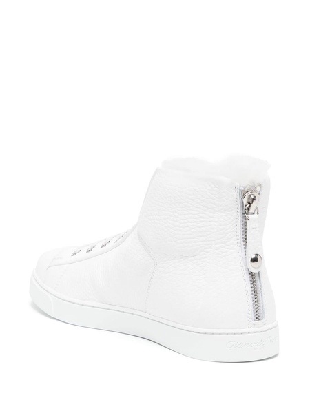 Peter leather high-top sneakers