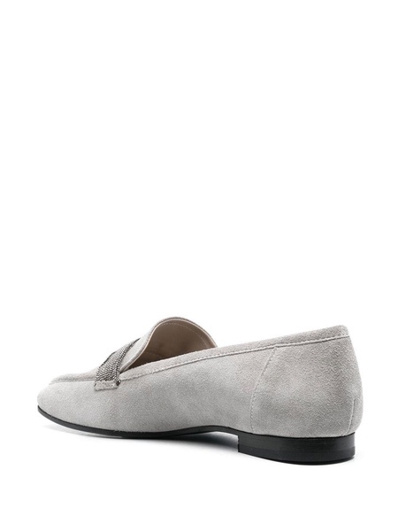 10mm slip-on suede loafers