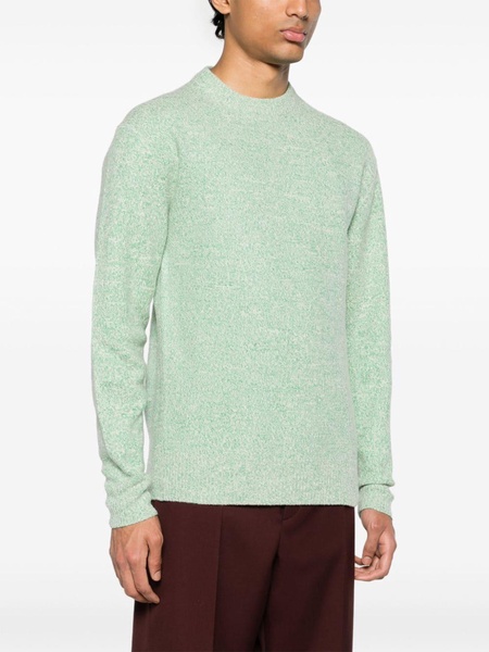 marl-knit wool blend jumper