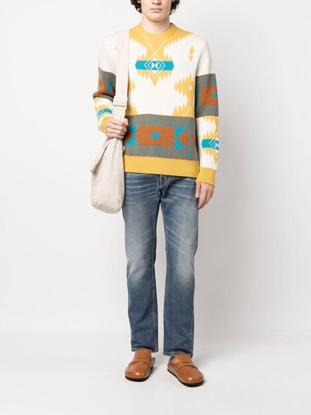 Icon Jacquard abstract-pattern jumper