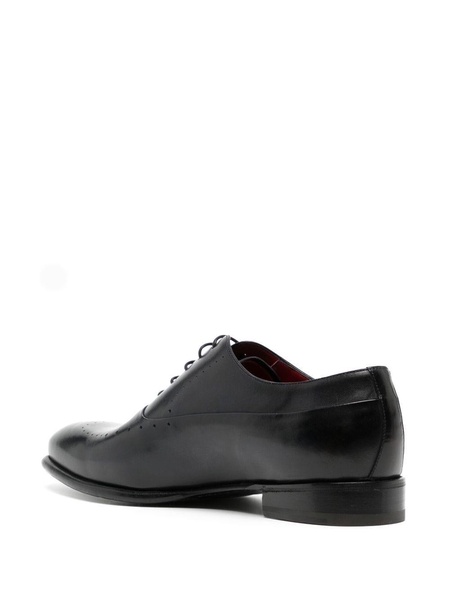 perforated detailing derby shoes