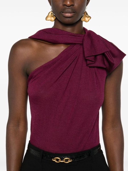 ruched-detail sleeveless top