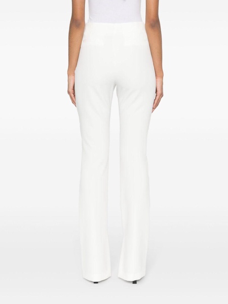 snake-buckle straight trousers