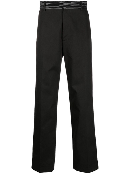 straight-leg chino trousers 