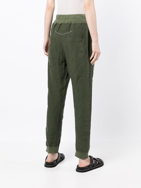 high-waisted drawstring track pants