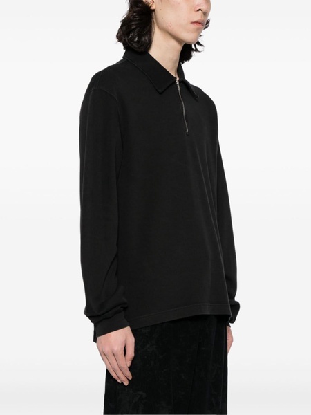 half-zip cotton sweatshirt