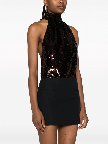 sequinned halterneck body