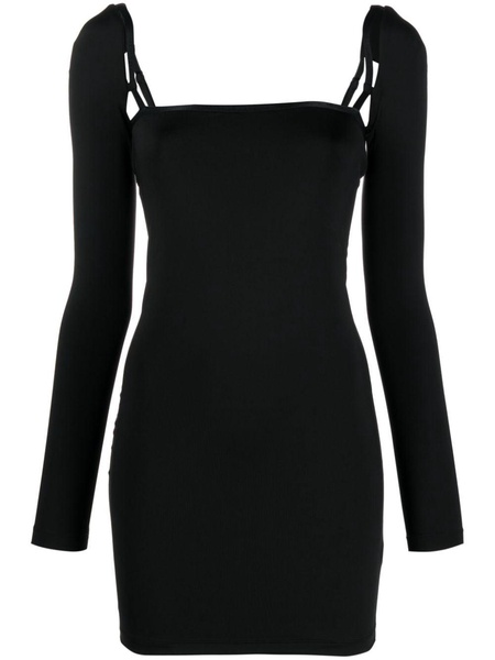 cut-out stretch-jersey minidress