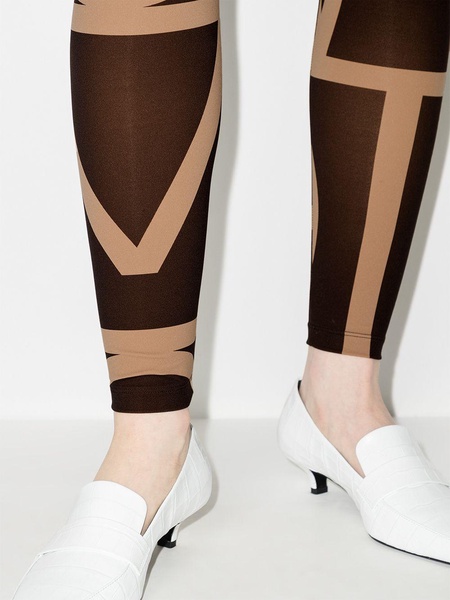 high-waisted monogram leggings