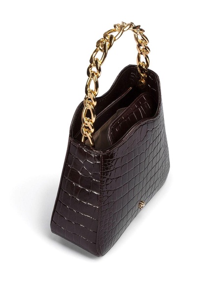 Ivy crocodile-effect tote bag