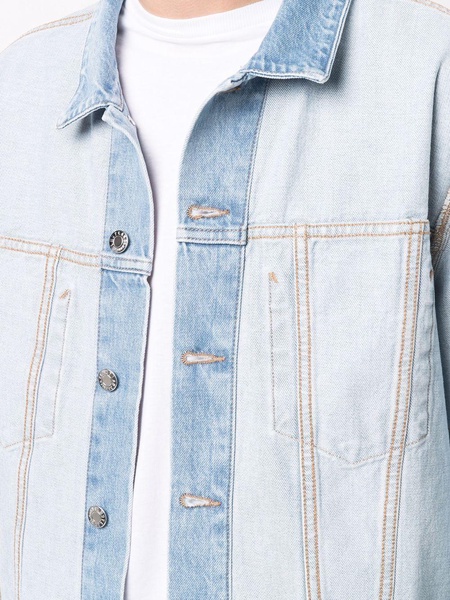 reversible denim trucker jacket