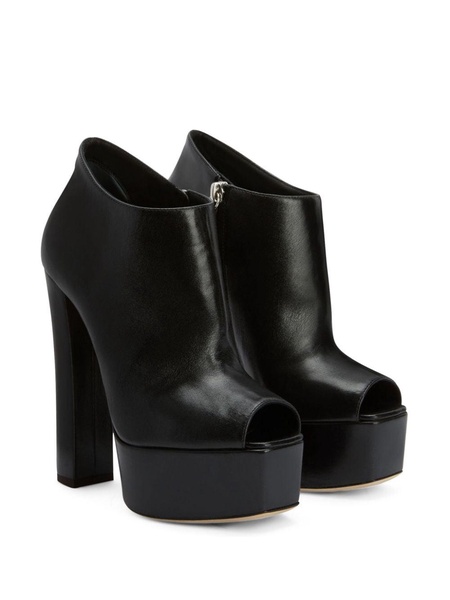 Judith 120mm peep-toe boots