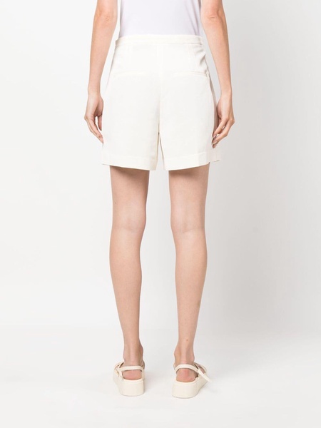 high-waisted pressed-crease shorts