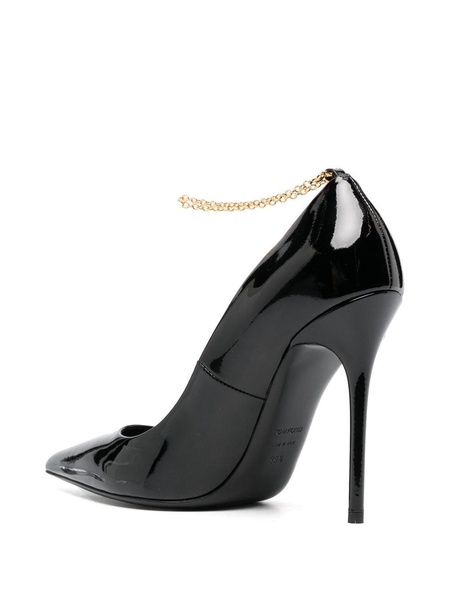 120mm patent leather pumps