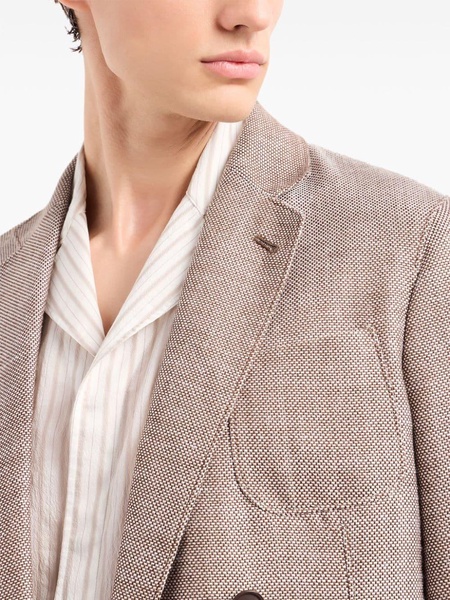 interwoven virgin wool-blend blazer