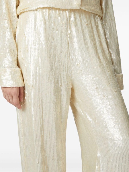 sequin-embellished trousers