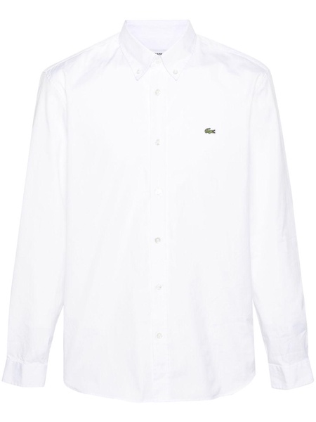 logo-patch cotton shirt