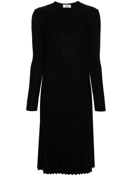 virgin wool midi dress