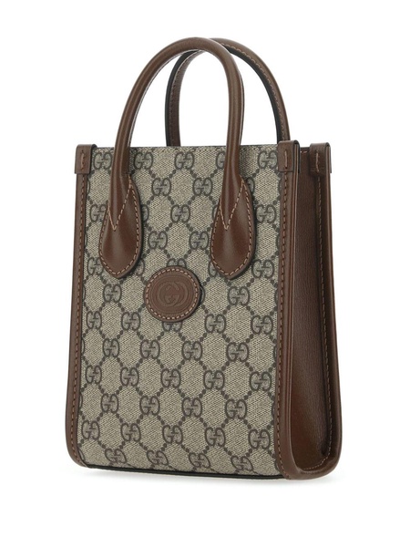 Mini tote bag with Interlocking G