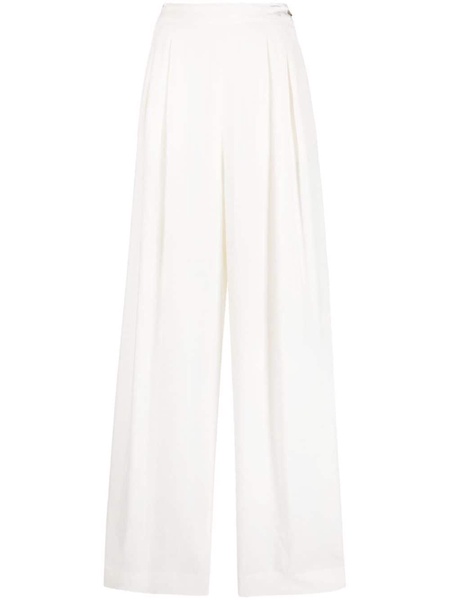 pleated wide-leg trousers