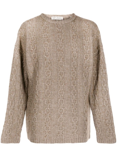 cable-knit jumper