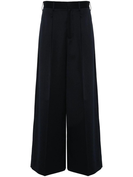 pleated wide-leg trousers