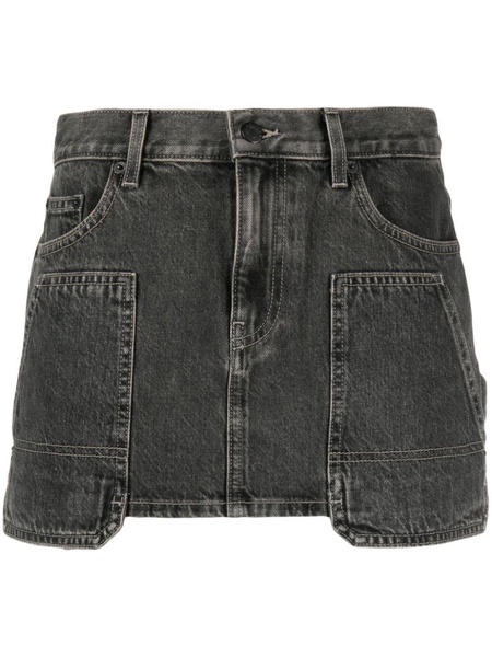 carpenter denim miniskirt