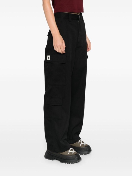 logo-patch straight trousers 