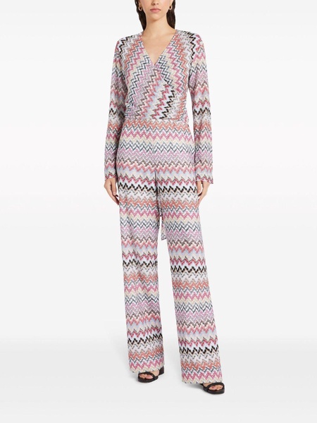 zig zag-pattern jumpsuit