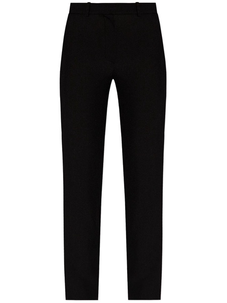 high-waisted straight-leg trousers 