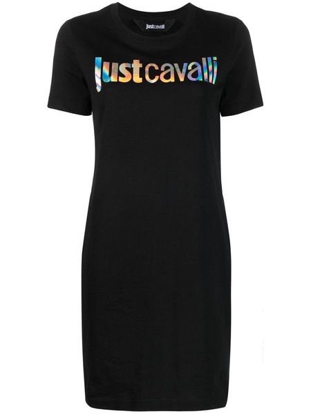 logo print T-shirt dress