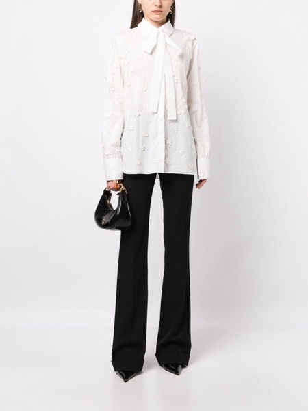 embroidered cotton shirt