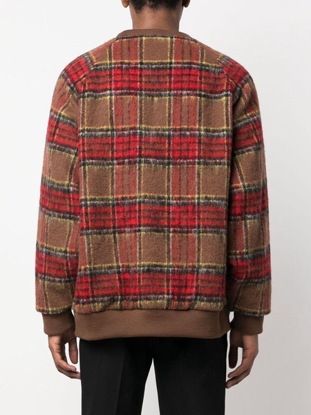 plaid-check sweatshirt