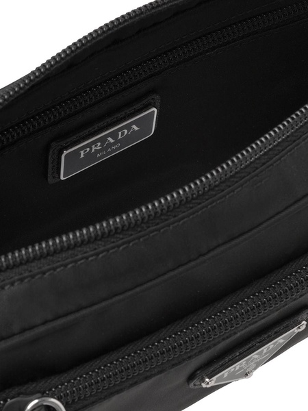 logo-plaque belt bag