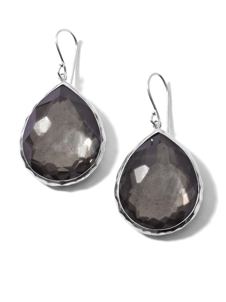 sterling silver Rock Candy® Large Teardrop pyrite earrings