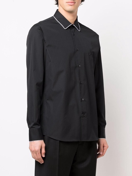 logo button-down shirt