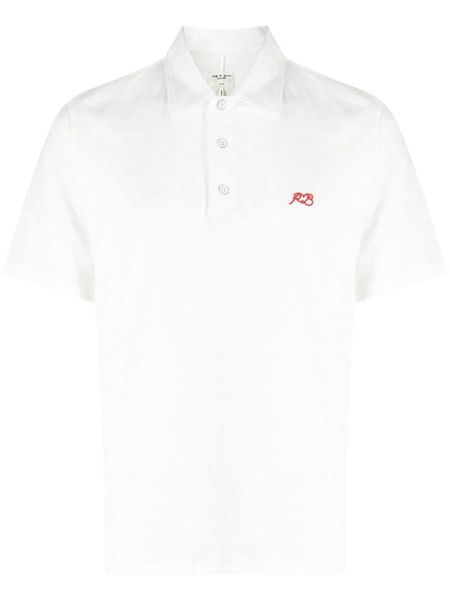 logo-embroidered polo shirt