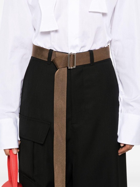 belted cargo trousers