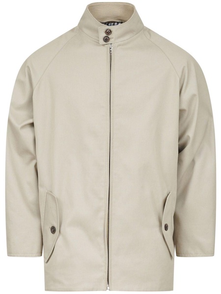 pleat-detailing cotton jacket 