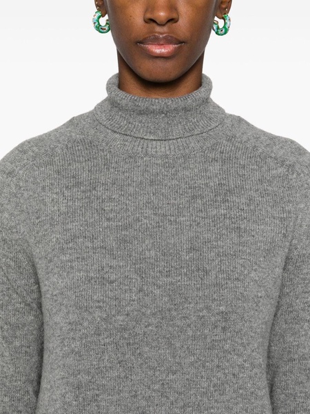 roll-neck wool jumper