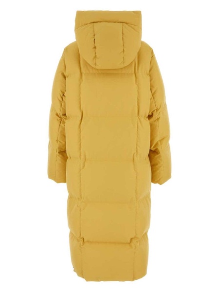 hooded quilted down jacket