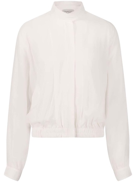 semi-sheer cotton-blend jacket